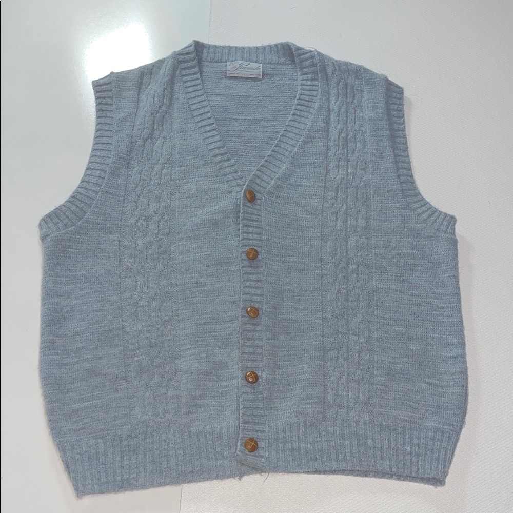 Pinnacle Men's Gray Sweater Vest L